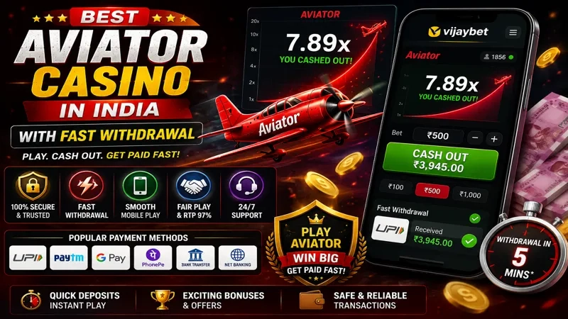 Best Aviator Casino in India with Fast Withdrawal